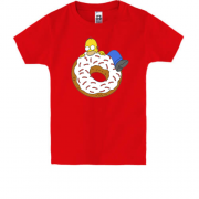 Детская футболка Гомер с Пончиком (2)