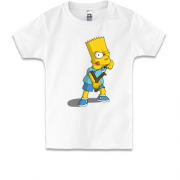 Дитяча футболка Барт Сімпсон з рогаткою