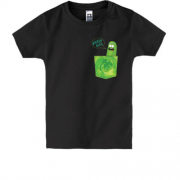 Детская футболка с огурчиком Риком в кармане (2)