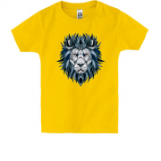 Детская футболка с дизайнерским львом (1)
