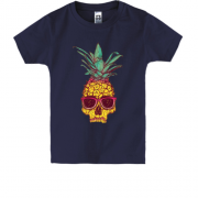 Детская футболка с черепом-ананасом