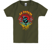 Дитяча футболка з черепом в сомбреро "La muerte"