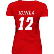 Женская удлиненная футболка Jarome Iginla
