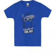 Детская футболка с обезьяной "Handsome Cool Boy"