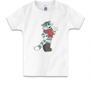 Дитяча футболка з Матроскіним в валянках (троє з Простоквашино)
