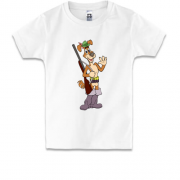 Детская футболка с Шариком-охотником (трое из Простоквашино)