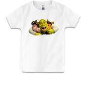 Дитяча футболка з Шреком, осликом і котом