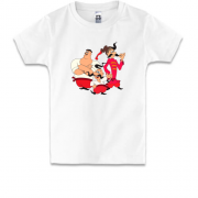Детская футболка с козаками из мультфильма