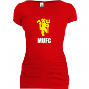 Женская удлиненная футболка MU FC devil