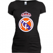 Женская удлиненная футболка Реал