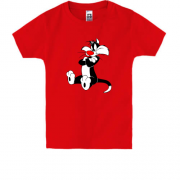 Детская футболка с котом Сильвестром