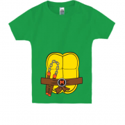 Детская футболка с черепашьим торсом (черепашки ниндзя)