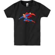 Дитяча футболка з суперменом що летить