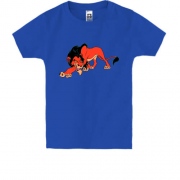 Детская футболка со Скаром (король лев)