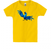 Дитяча футболка з синім папугою з Ріо