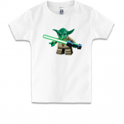 Детская футболка с лего-Йодой