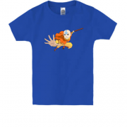 Детская футболка с  летящим  аватаром Аангом