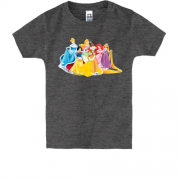 Детская футболка с принцессами Диснея