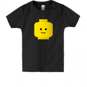 Детская футболка с лего-головой