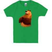 Детская футболка с медведем Бу