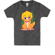 Детская футболка с милым трицератопсом