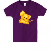 Детская футболка с желтым слонином