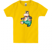 Детская футболка с бегемотом