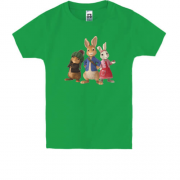 Детская футболка с тремя зайцами