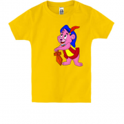 Детская футболка с розовым мишкой гамми
