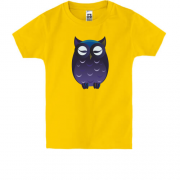 Дитяча футболка с фиолетовой совой