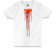 Детская футболка с кровавыми подтеками (2)