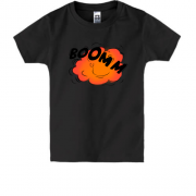 Детская футболка с надписью " BOOM "