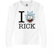 Детский лонгслив Rick And Morty - I Love Rick