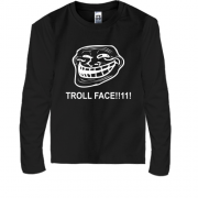 Детский лонгслив Troll face