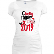 Подовжена футболка з Новим Роком 2019