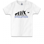 Детская футболка Эволюция рыбака (3)