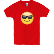 Дитяча футболка з емоджі в окулярах