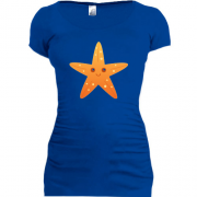 Подовжена футболка з усміхненою морською зіркою