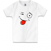 Детская футболка с подмигивающей рожицей
