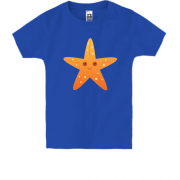Детская футболка с улыбающейся морской звездой