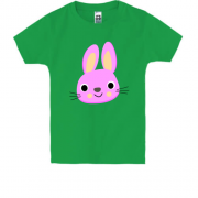 Дитяча футболка з рожевим зайцем
