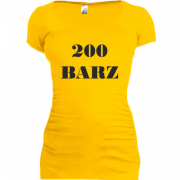 Женская удлиненная футболка Гуф 200 строк