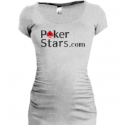 Женская удлиненная футболка Poker Stars.соm