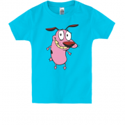 Детская футболка с псом Куражом