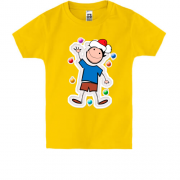 Детская футболка с новогодним Папой