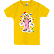 Детская футболка с новогодней Мамой
