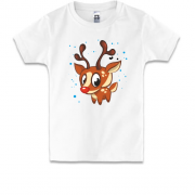 Детская футболка с маленьким олененком