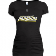 Женская удлиненная футболка Pittsburgh Penguins