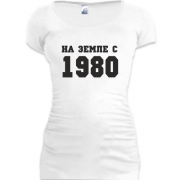 Женская удлиненная футболка На земле с 1980
