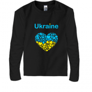 Детский лонгслив Ukraine - сердце